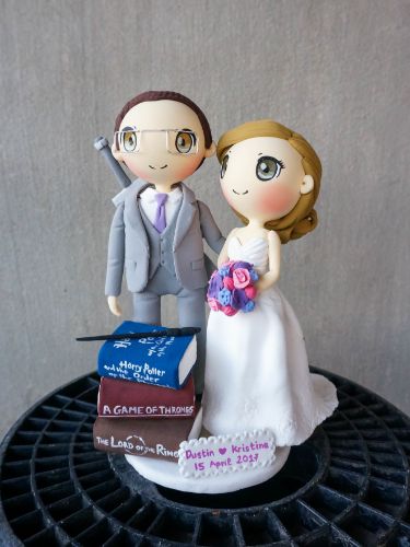 Picture of The Lord of the Rings Wedding Cake Topper, Fantasy wedding cake topper