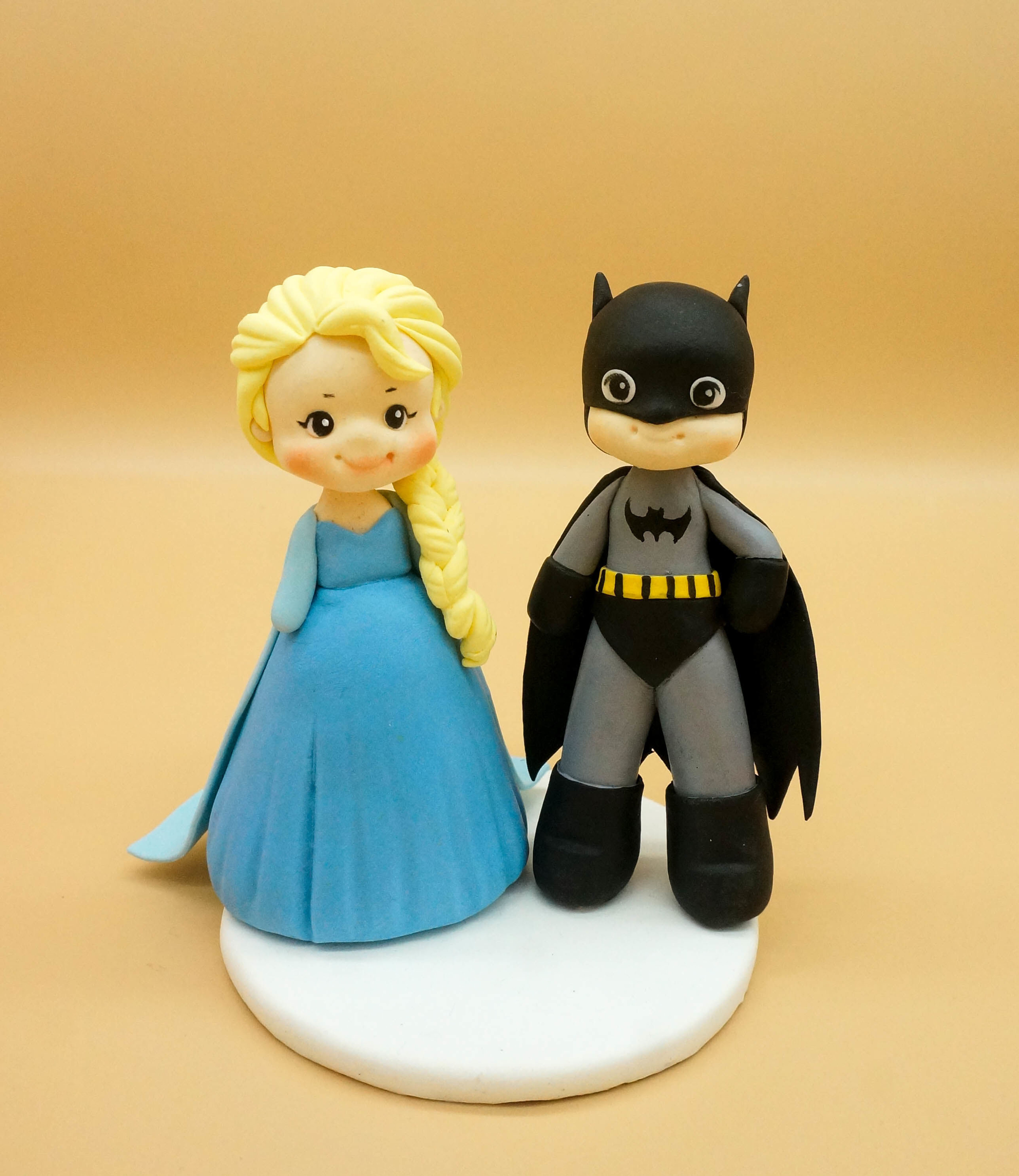 Picture of Personalized wedding cake topper, Elsa and Batman Wedding Cake Topper