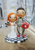 Picture of F1 Racer Wedding Cake Topper, Groom wedding cake topper
