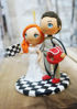 Picture of F1 Racer Wedding Cake Topper, Groom wedding cake topper