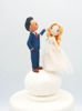 Picture of Fall Wedding Cake Topper, Pumpkin wedding cake topper