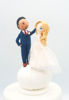 Picture of Fall Wedding Cake Topper, Pumpkin wedding cake topper