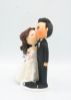 Picture of Jewish Wedding Cake Topper, Cheek Kissing wedding cake topper