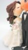 Picture of Jewish Wedding Cake Topper, Cheek Kissing wedding cake topper