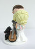 Picture of Guitarist Bride and Groom Wedding Cake Topper