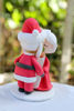 Picture of First Christmas Married Figurine, Kissing Mr & Mrs Santa Claus