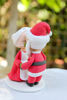 Picture of First Christmas Married Figurine, Kissing Mr & Mrs Santa Claus