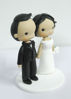 Picture of Classic wedding cake topper, Traditional bride & groom wedding topper