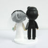 Picture of Classic wedding cake topper, Traditional bride & groom wedding topper