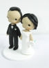 Picture of Classic wedding cake topper, Traditional bride & groom wedding topper