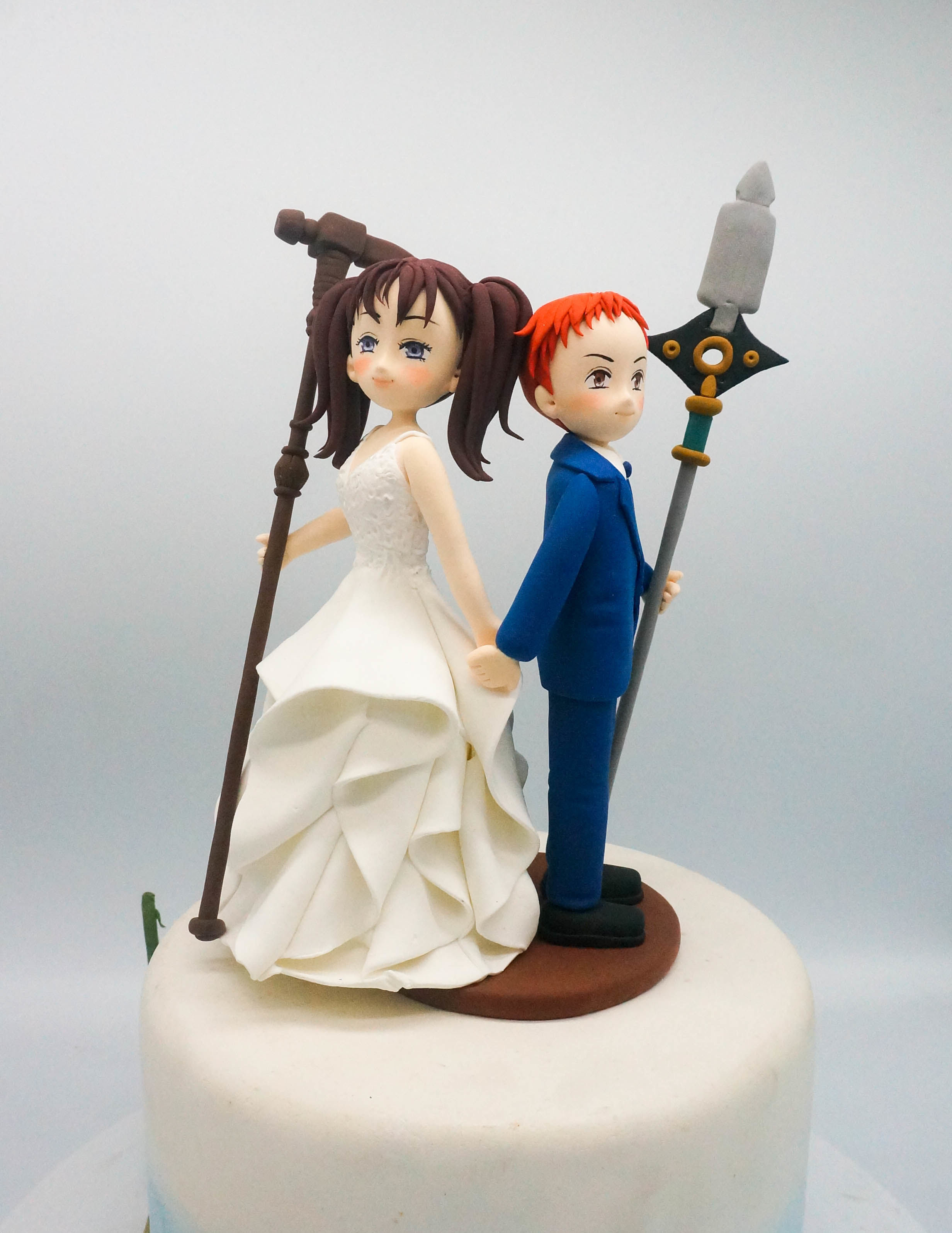 World Cake Topper. Geeky Anime Fandom With Inspired Seven Deadly Sins  Wedding Cake Topper