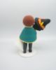 Picture of Konosuba Wedding Cake Topper, Kazuma Sato Groom & Megumin Bride, Groom Carrying Bride Over The Threshold Wedding Cake Topper