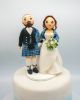 Picture of Scottish Wedding Cake Topper, Groom in Kilt wedding cake topper