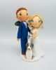 Picture of Hiking Wedding Cake Topper with dog