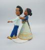 Picture of Bride Chasing Groom Wedding Cake Topper, Indian wedding cake topper