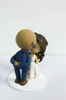 Picture of Forehead kissing wedding cake topper