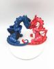 Picture of Dragon wedding cake topper, Custom forest dragon wedding cake topper, fantasy wedding theme
