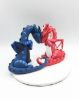 Picture of Dragon wedding cake topper, Custom forest dragon wedding cake topper, fantasy wedding theme