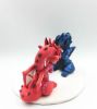 Picture of Dragon wedding cake topper, Custom forest dragon wedding cake topper, fantasy wedding theme