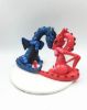 Picture of Dragon wedding cake topper, Custom forest dragon wedding cake topper, fantasy wedding theme