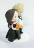 Picture of Gothic wedding cake topper, I put a spell on you wedding Cake Topper