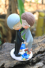 Picture of Groom groom wedding cake topper with dog - clearance