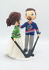 Picture of Hockey sport wedding cake topper