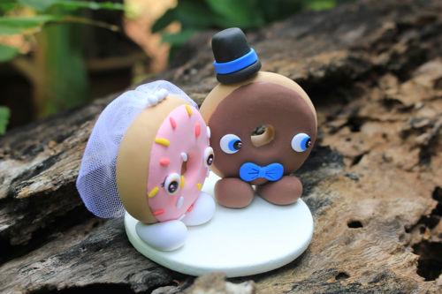 Picture of Donuts wedding cake topper, Baker wedding topper - CLEARANCE