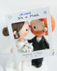 Picture of OK Cupid wedding cake topper, Dating online cake topper