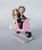 Picture of Vespa Wedding Cake Topper, Italian Wedding on Scooter