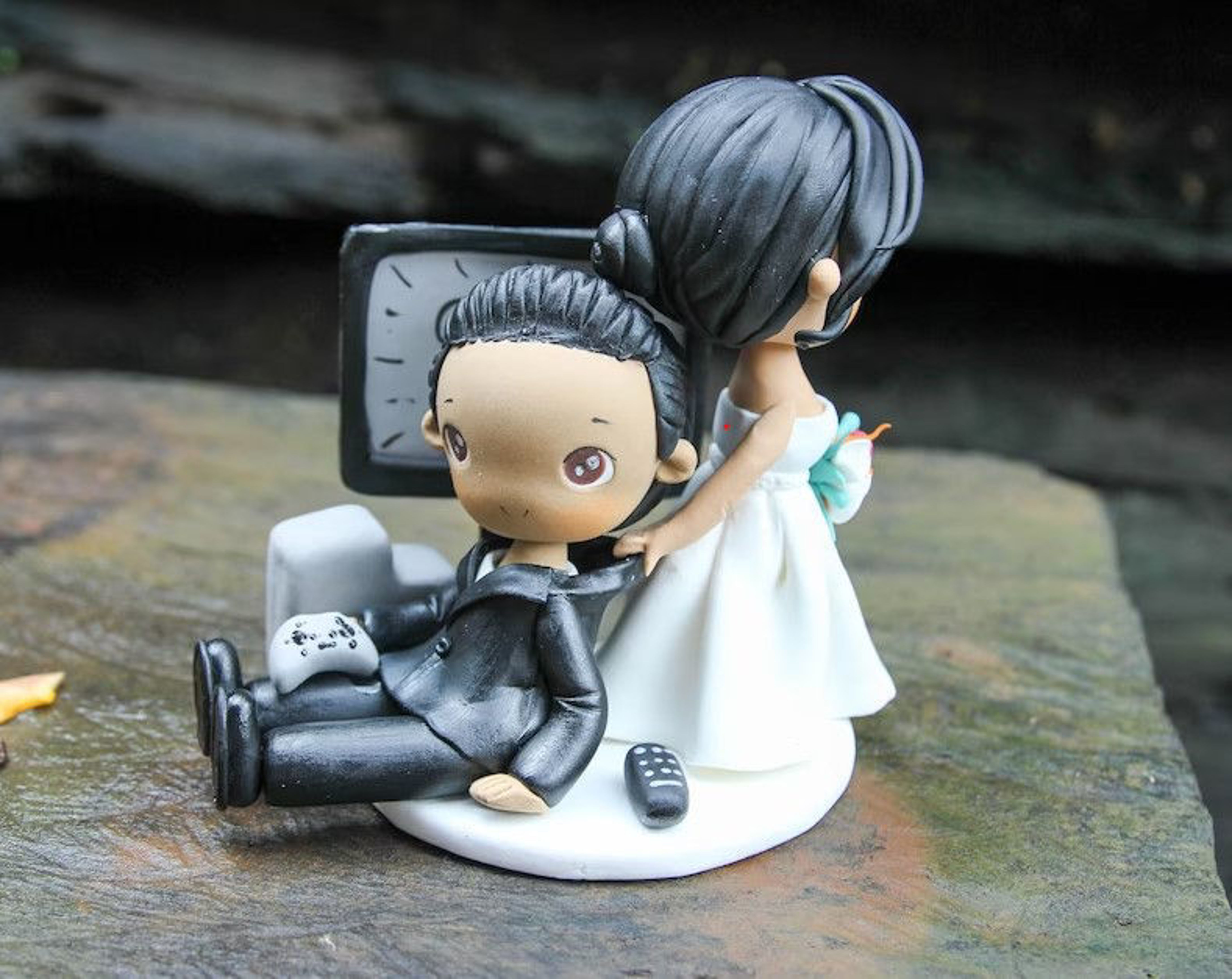 Picture of Game Over wedding cake topper, Funny wedding topper