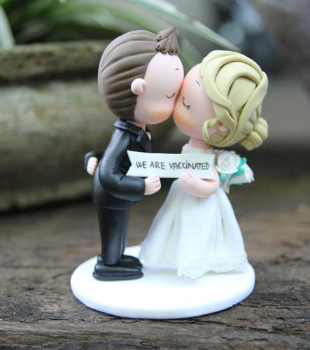 Picture of Vaccinated wedding cake topper