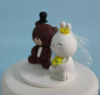 Picture of Teddy Bear and Bunny Wedding Cake Topper