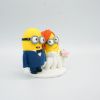 Picture of Red hair bride Minions Wedding Cake Topper