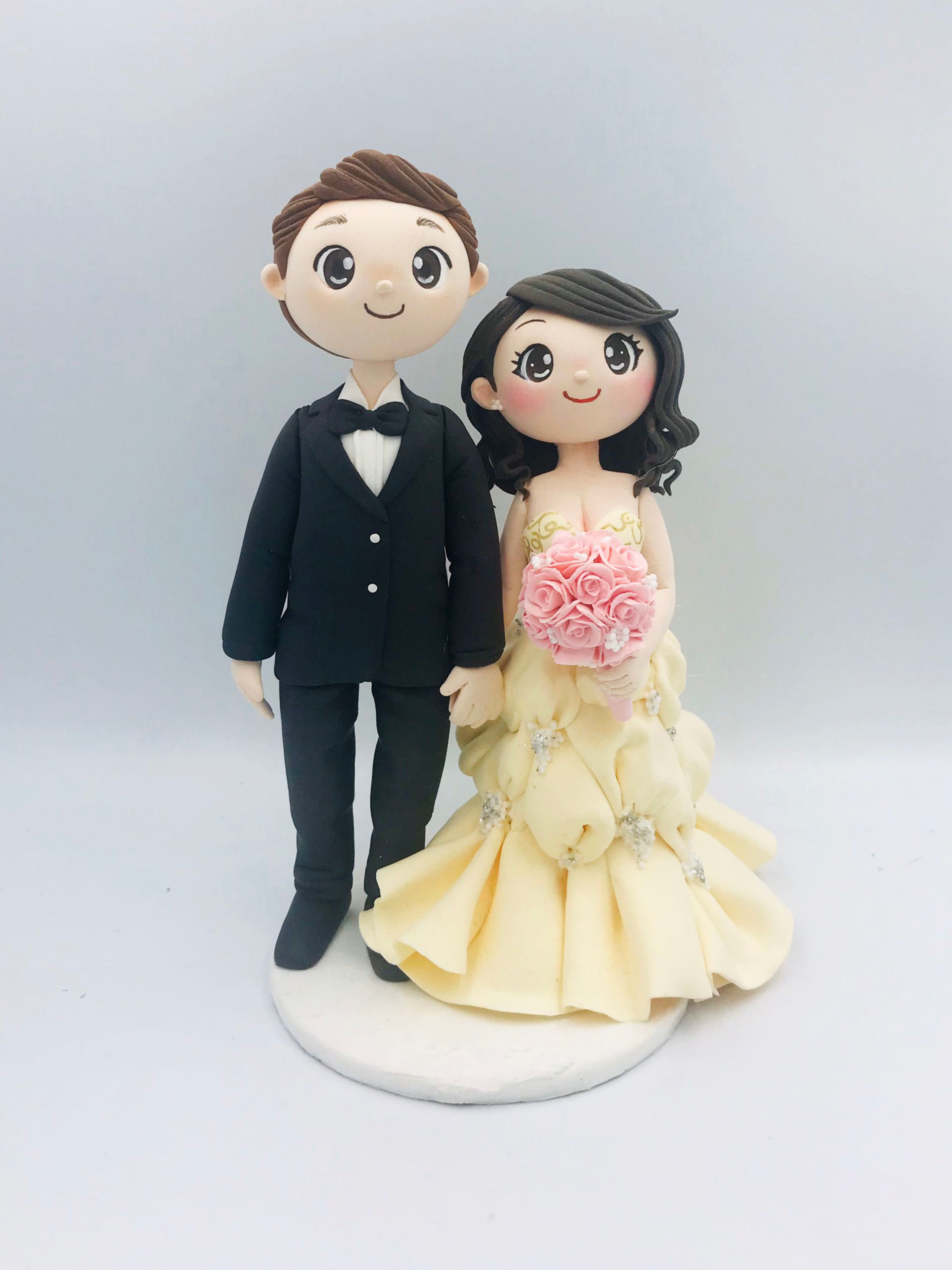 Picture of Personalized bride and groom wedding cake topper