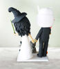 Picture of Harry Potter and Gundam wedding cake topper, Costume bride and groom clay figurine with pets