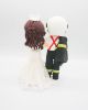 Picture of Firefighter and nurse wedding cake topper