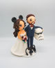 Picture of Mickey & Star war wedding cake topper