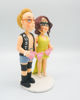 Picture of Wrestler wedding cake topper, Professional wrestling fan wedding cake topper