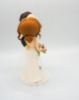 Picture of Jewish wedding bride & groom cake topper figurine, Cheek kissing wedding topper