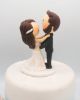 Picture of South Park wedding cake topper, Customized Commission Cartoon bride & groom clay figurine