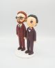 Picture of Groom and groom wedding cake topper, Gay wedding clay figurine