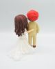 Picture of Football fan wedding cake topper, custom groom cake topper