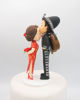 Picture of Chinese and Mexican wedding cake topper, Guitarist wedding cake cake topper