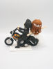 Picture of Motorcycle wedding cake topper, Biker bride & groom clay figurine