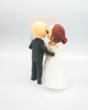 Picture of Plenty of fish bride and groom wedding cake topper, POF wedding gift for couple
