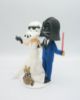 Picture of Stormtrooper & Darth Vader wedding cake topper with Chewbacca cat, Star wars wedding cake topper