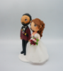 Picture of WWE Champion & Doctor wedding cake topper, Wrestling wedding cake topper
