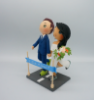 Picture of Runner Wedding Cake Topper, Marathon Wedding Cake topper