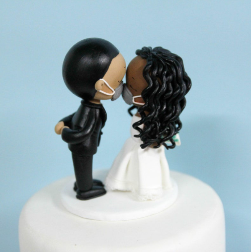 Picture of African American Wedding Cake Topper